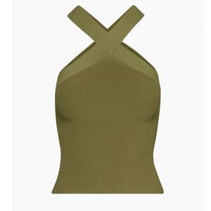 NWT Babaton sculpt knit criss cross tank